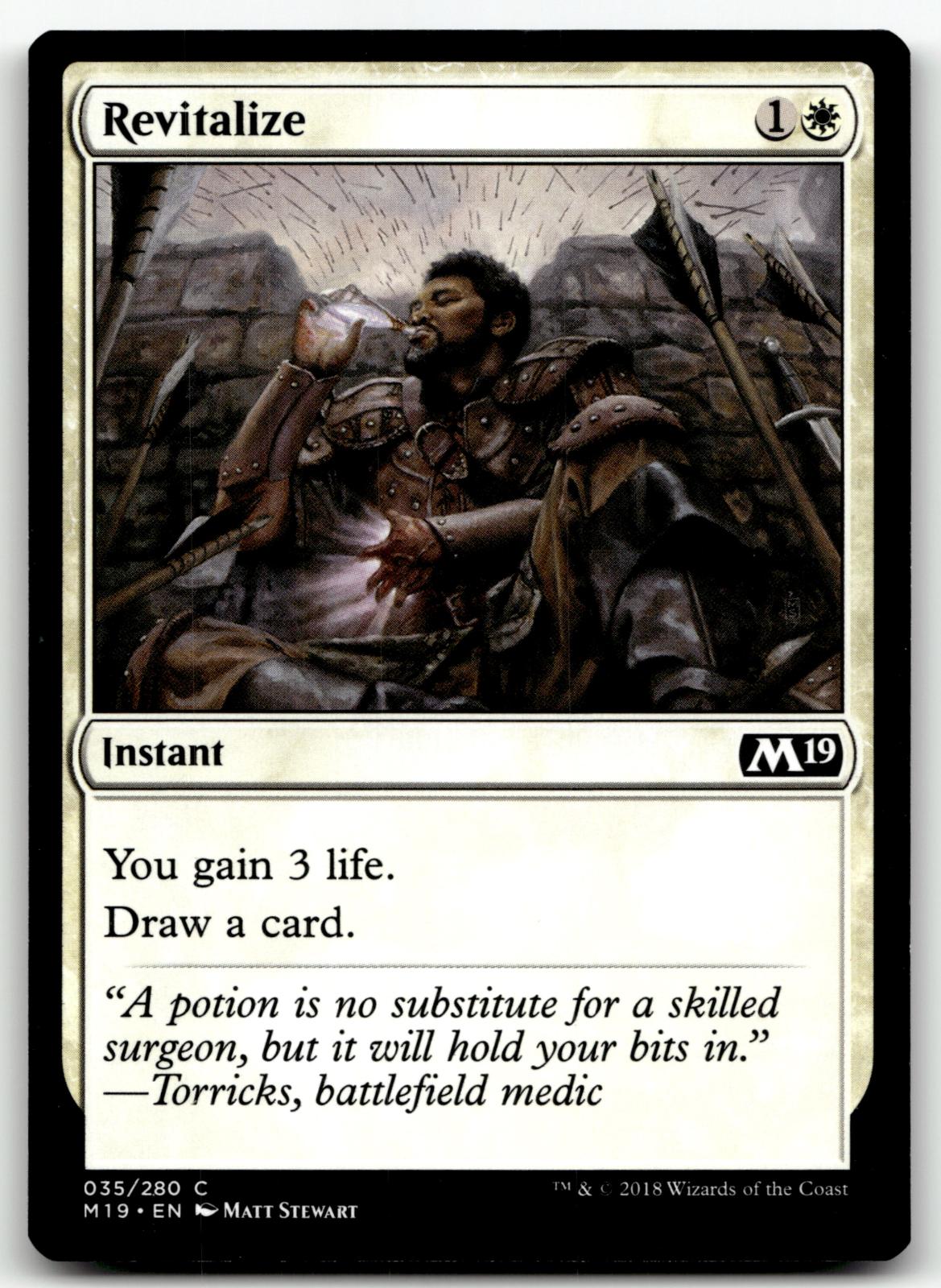 Revitalize 35 Common Core Set 2019 Magic: The Gathering Near Mint