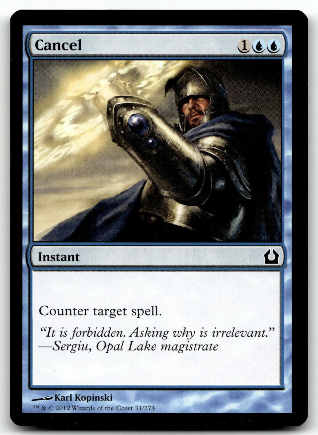 Cancel 31 Common Return to Ravnica Magic: The Gathering Near Mint