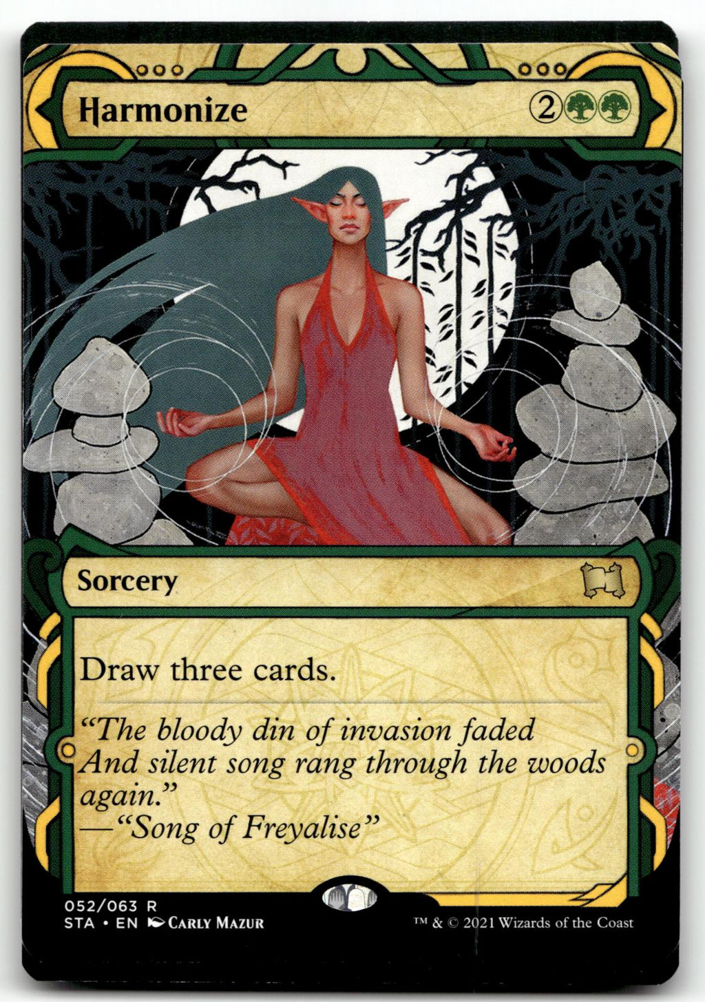 Harmonize (Foil Etched) 52 Strixhaven: Mystical Archives Magic: The Gathering NM