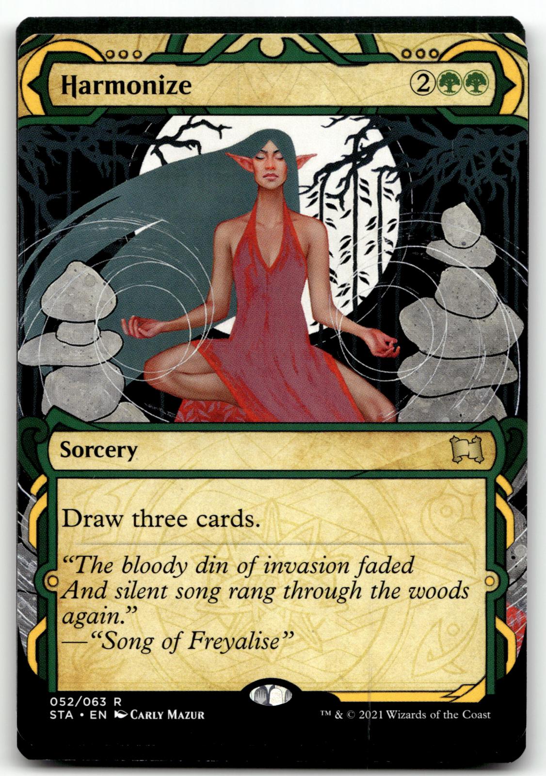 Harmonize (Foil Etched) 52 Strixhaven: Mystical Archives Magic: The Gathering NM