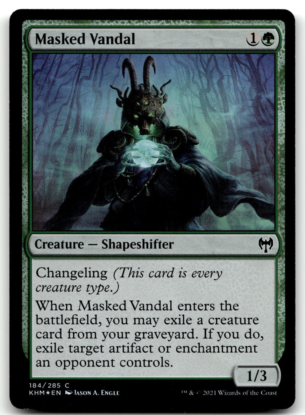 Masked Vandal 184 Common Kaldheim Magic: The Gathering Foil Near Mint