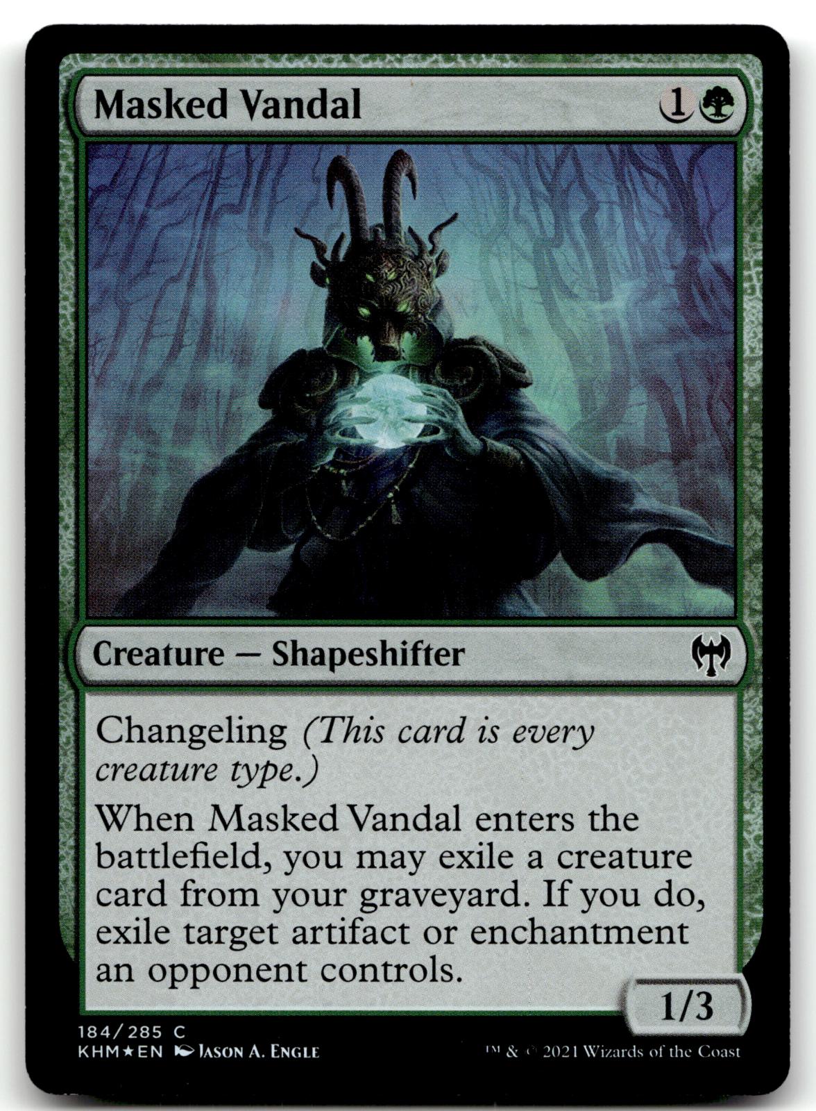 Masked Vandal 184 Common Kaldheim Magic: The Gathering Foil Near Mint