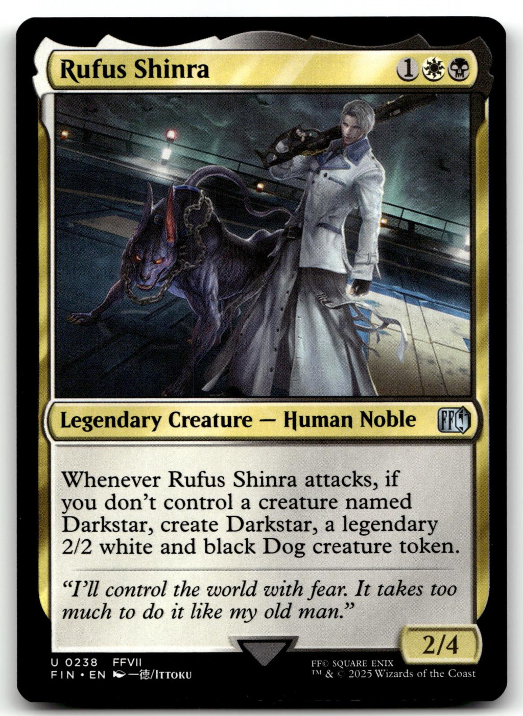 Rufus Shinra 238 Uncommon FINAL FANTASY Magic: The Gathering Near Mint