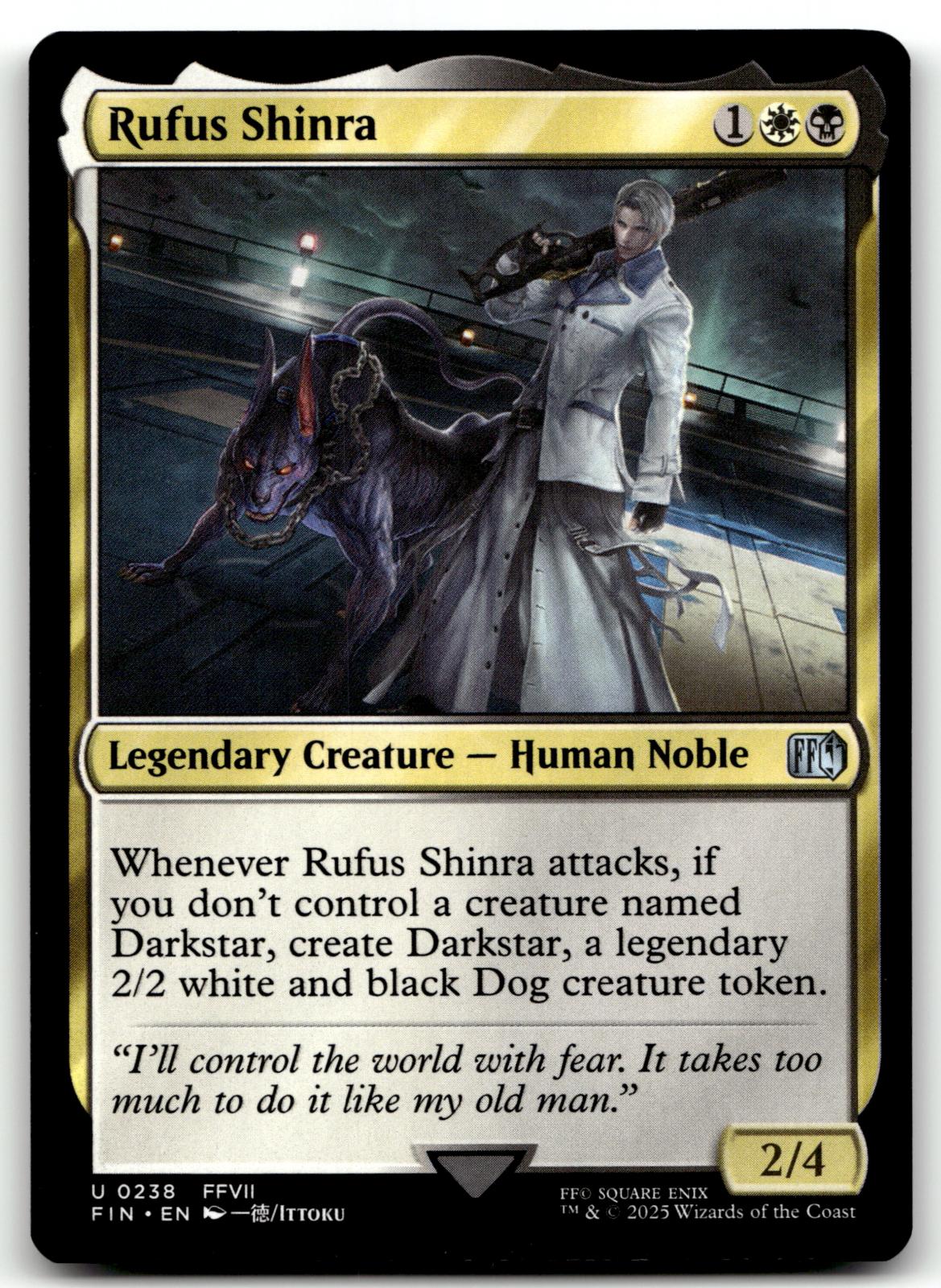 Rufus Shinra 238 Uncommon FINAL FANTASY Magic: The Gathering Near Mint
