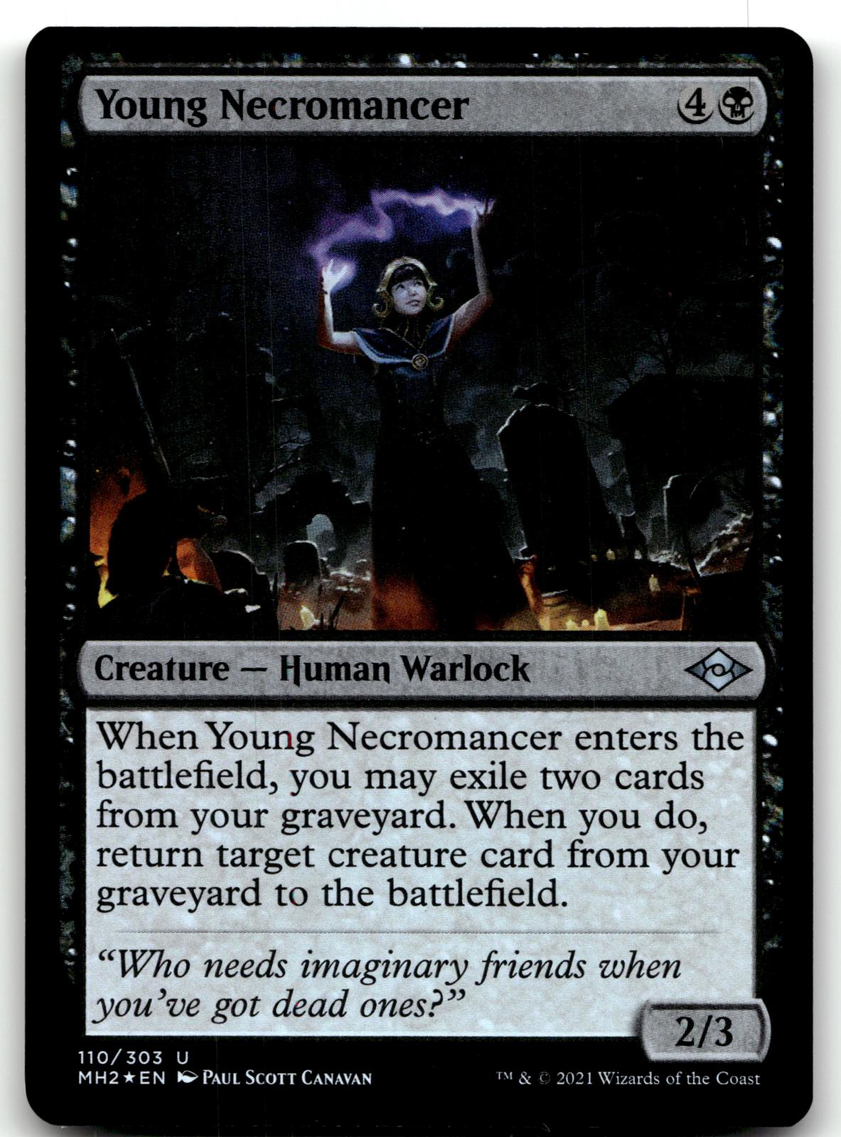 Young Necromancer 110 Uncommon Modern Horizons 2 Magic: The Gathering Foil NM