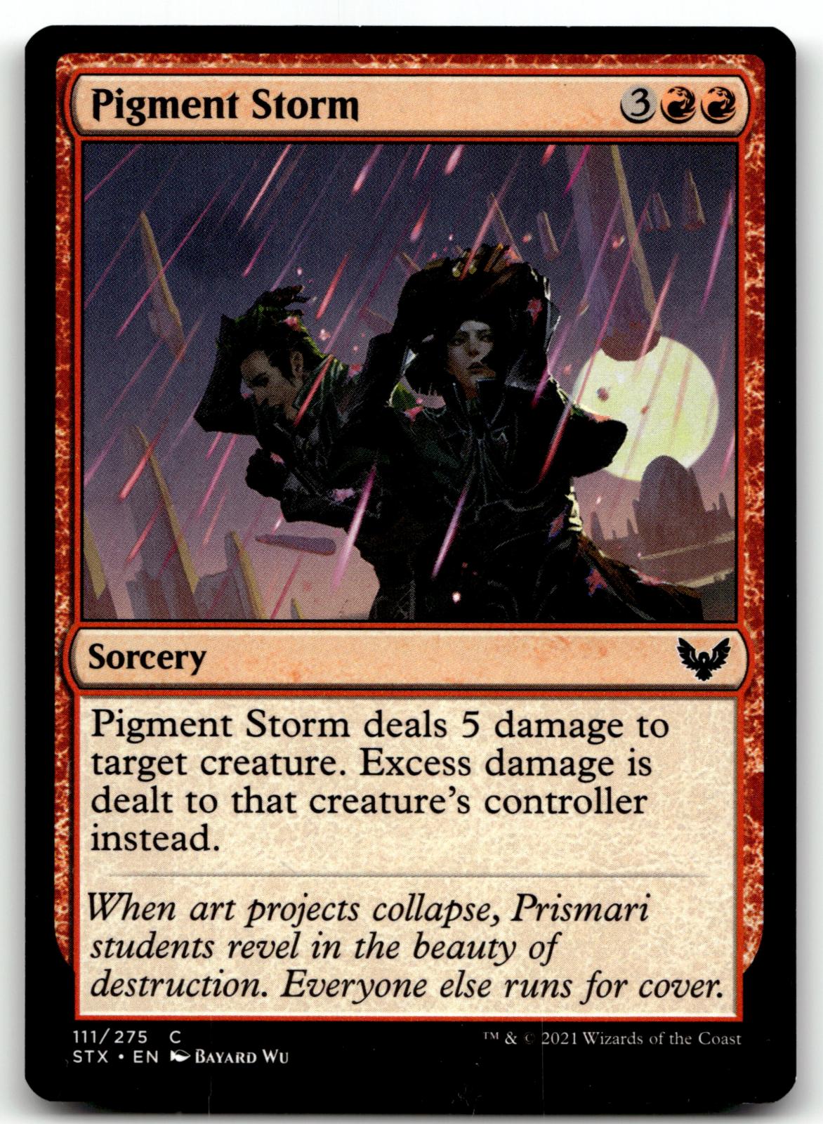 Pigment Storm 111 Common Strixhaven: School of Mages Magic: The Gathering NM