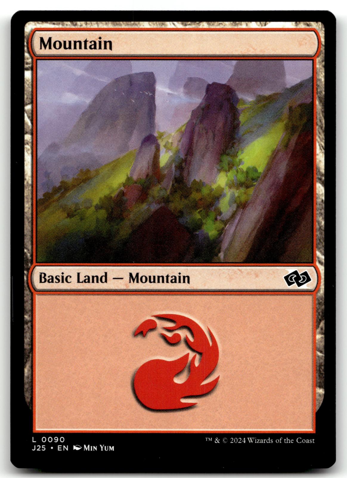 Mountain (0090) 90 Land Foundations Jumpstart Magic: The Gathering Near Mint
