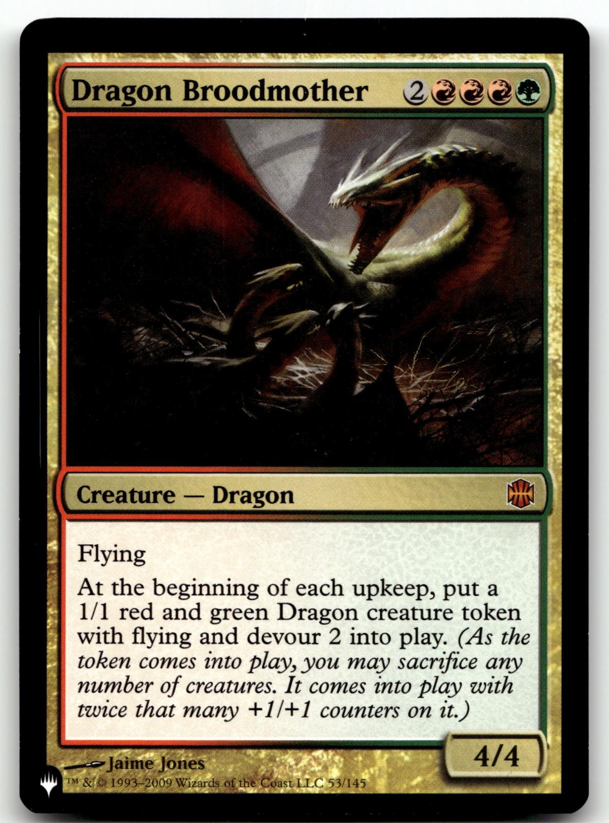 Dragon Broodmother 53 Mythic Alara Reborn Magic: The Gathering Near Mint