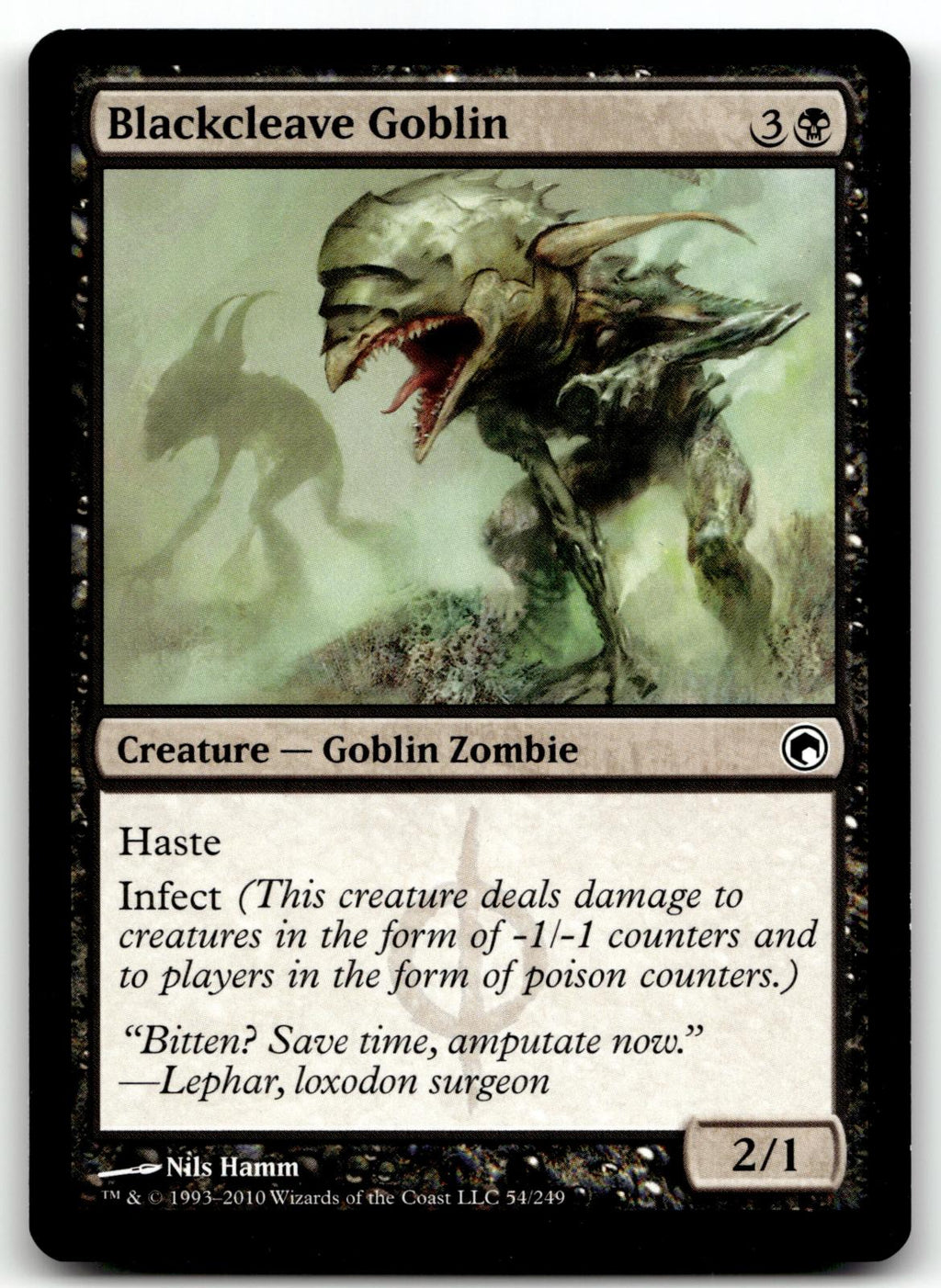 Blackcleave Goblin 54 Common Scars of Mirrodin Magic: The Gathering Near Mint