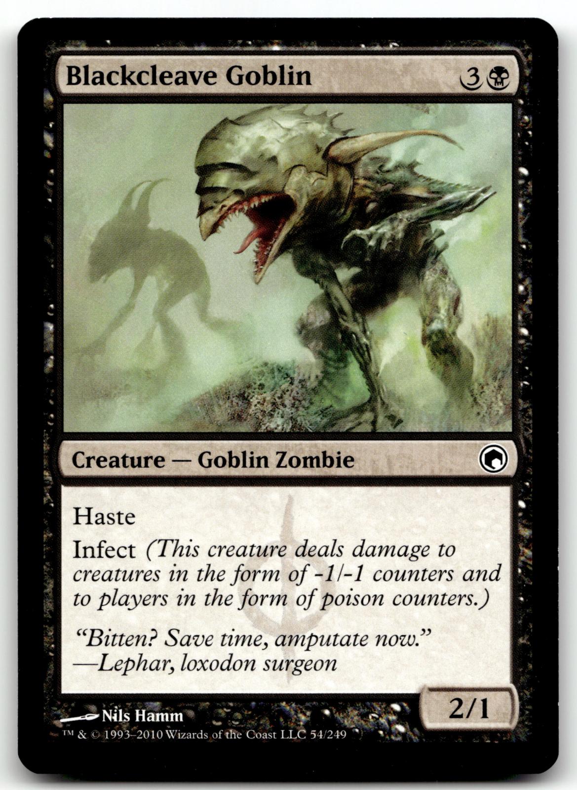 Blackcleave Goblin 54 Common Scars of Mirrodin Magic: The Gathering Near Mint