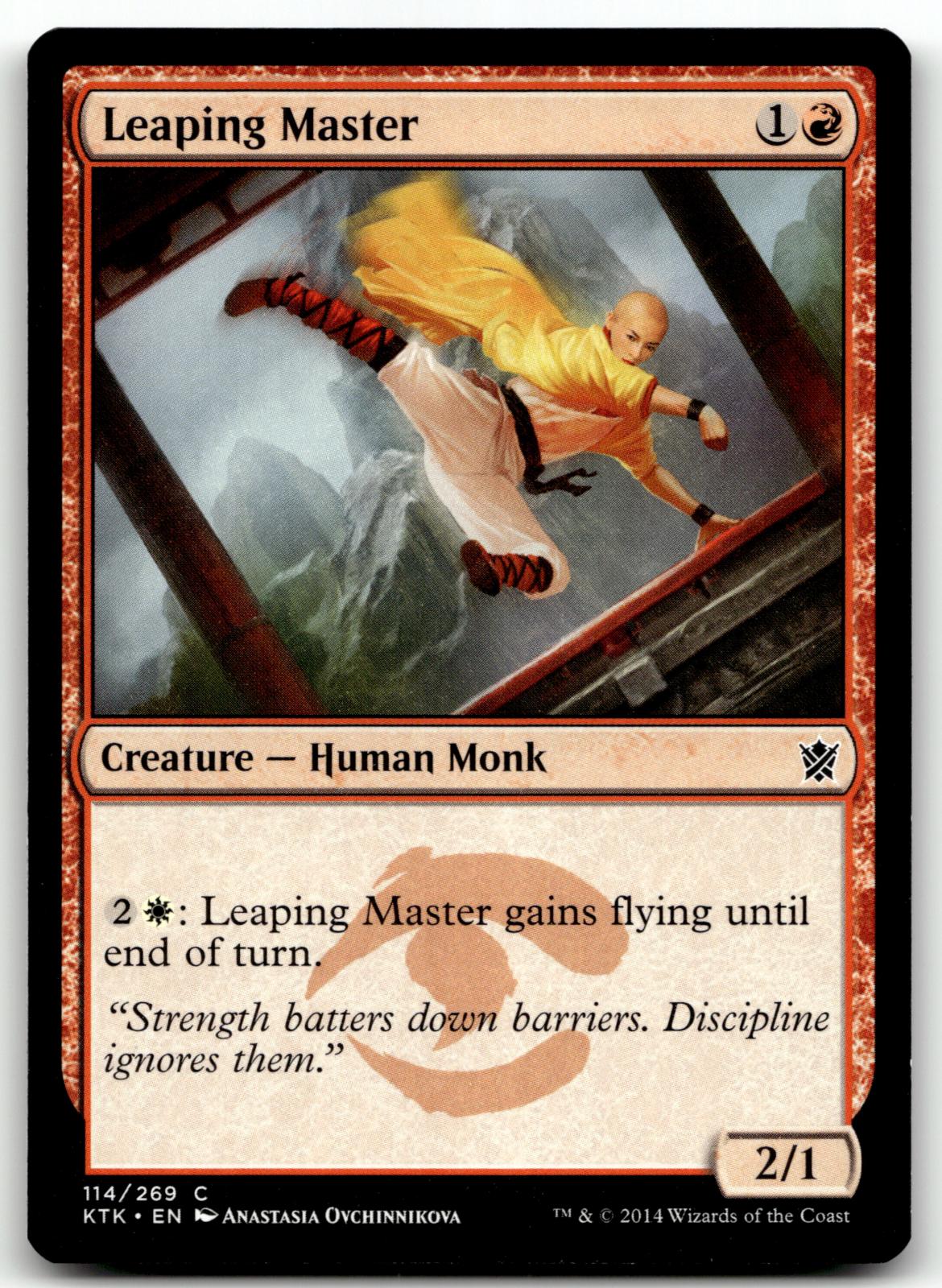 Leaping Master 114 Common Khans of Tarkir Magic: The Gathering Near Mint