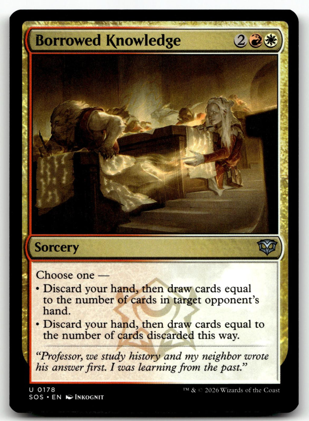 Borrowed Knowledge 178 Uncommon Secrets of Strixhaven Magic: The Gathering NM