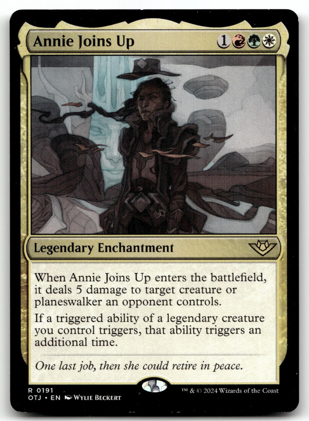 Annie Joins Up 191 Rare Outlaws of Thunder Junction Magic: The Gathering NM