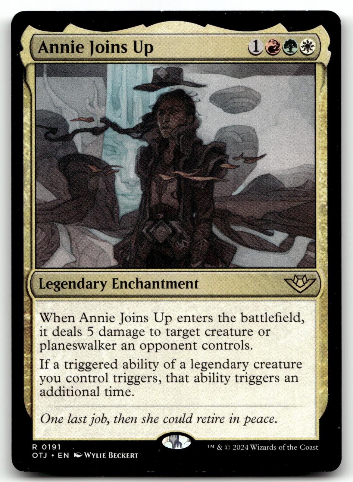 Annie Joins Up 191 Rare Outlaws of Thunder Junction Magic: The Gathering NM
