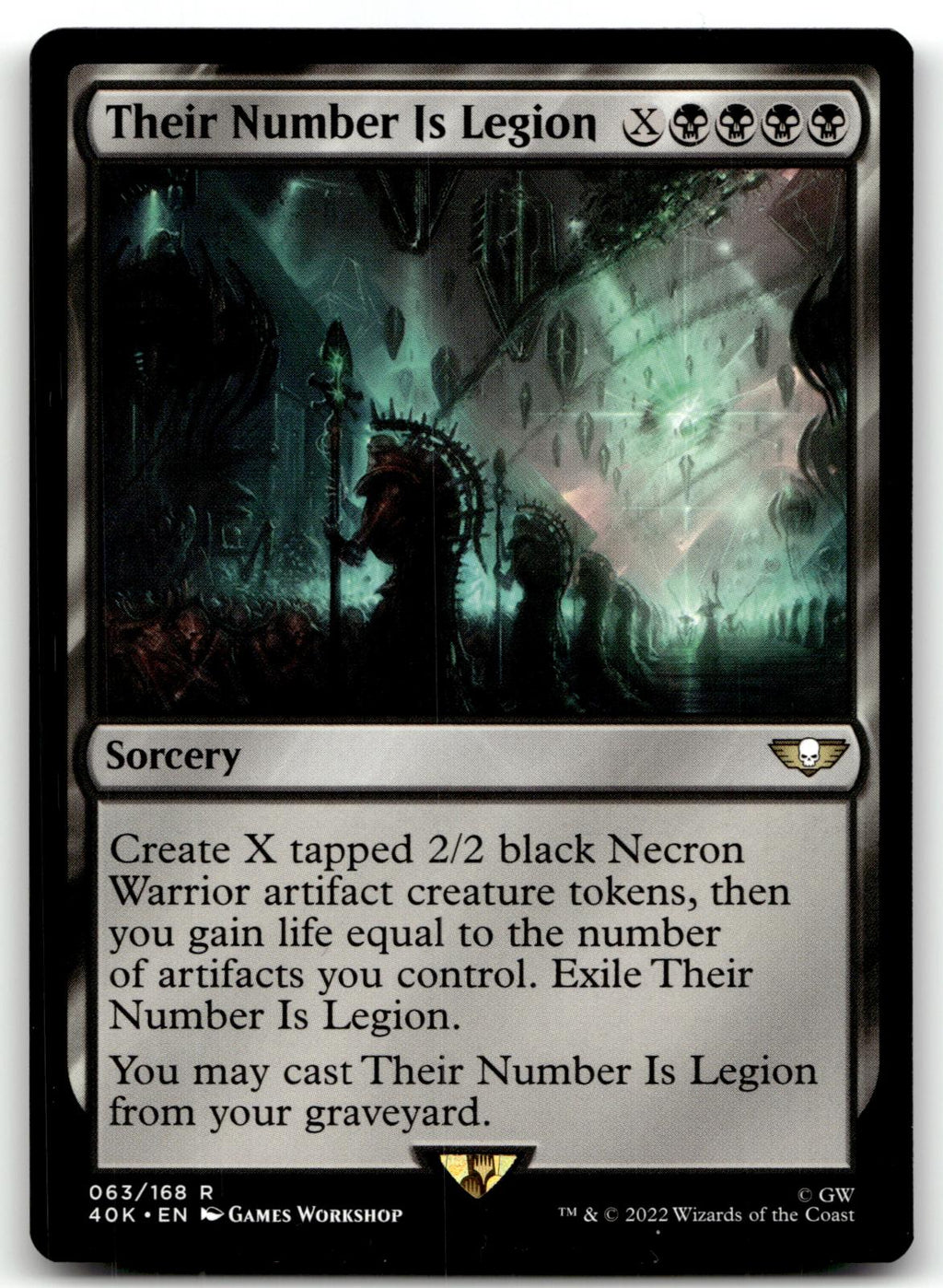 Their Number Is Legion 63 Universes Beyond: Warhammer 40,000 Magic: The Gathering NM