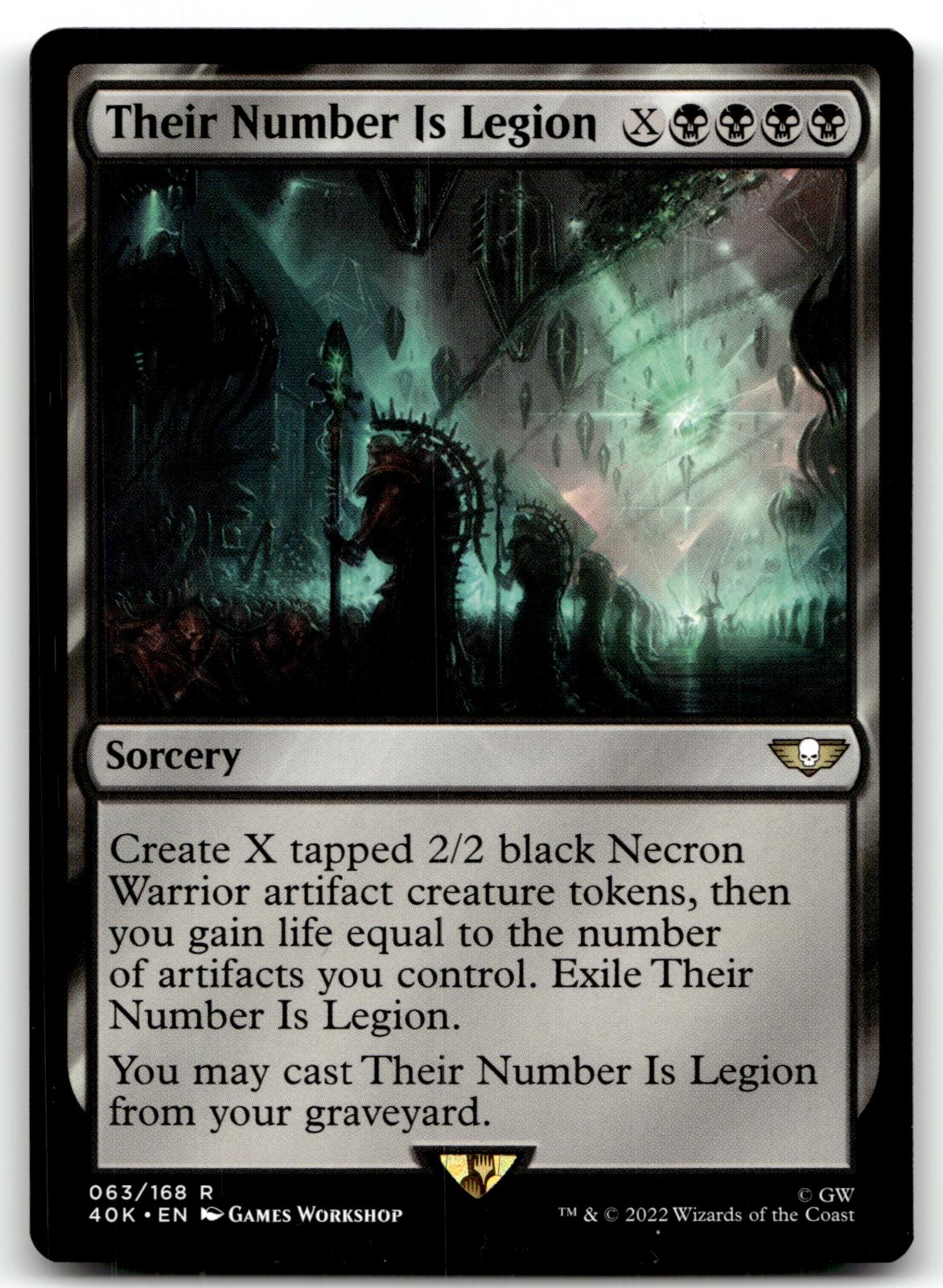Their Number Is Legion 63 Universes Beyond: Warhammer 40,000 Magic: The Gathering NM