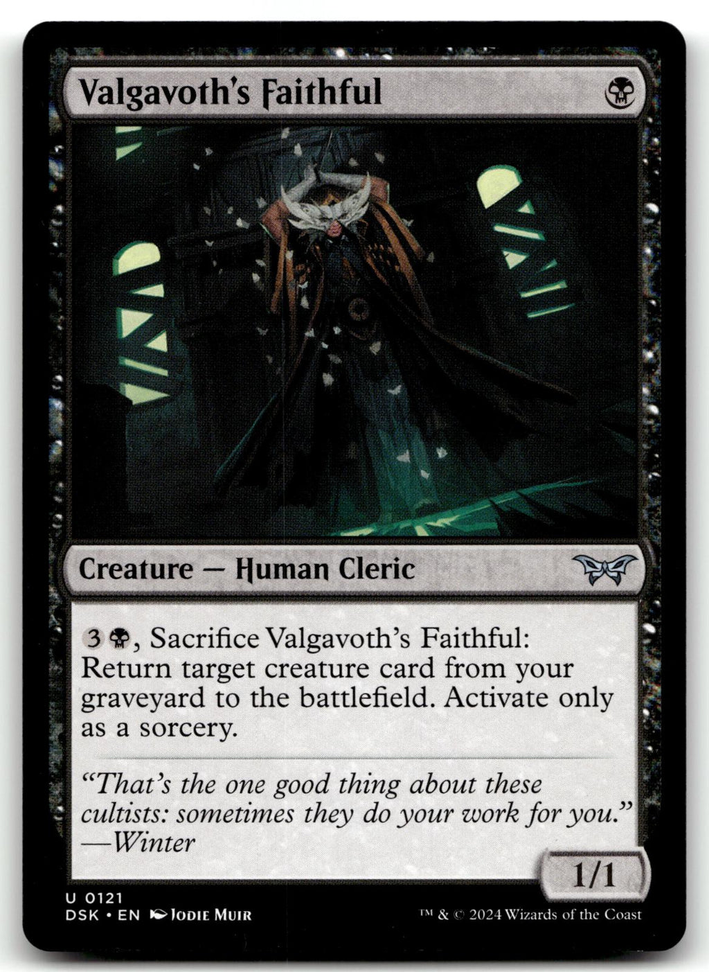 Valgavoth's Faithful 121 Duskmourn: House of Horror Magic: The Gathering NM