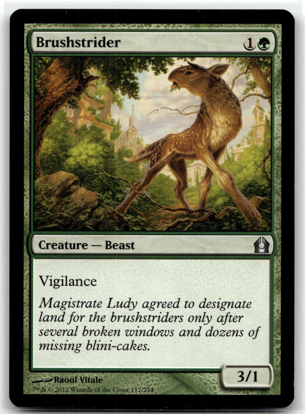 Brushstrider 117 Uncommon Return to Ravnica Magic: The Gathering Near Mint