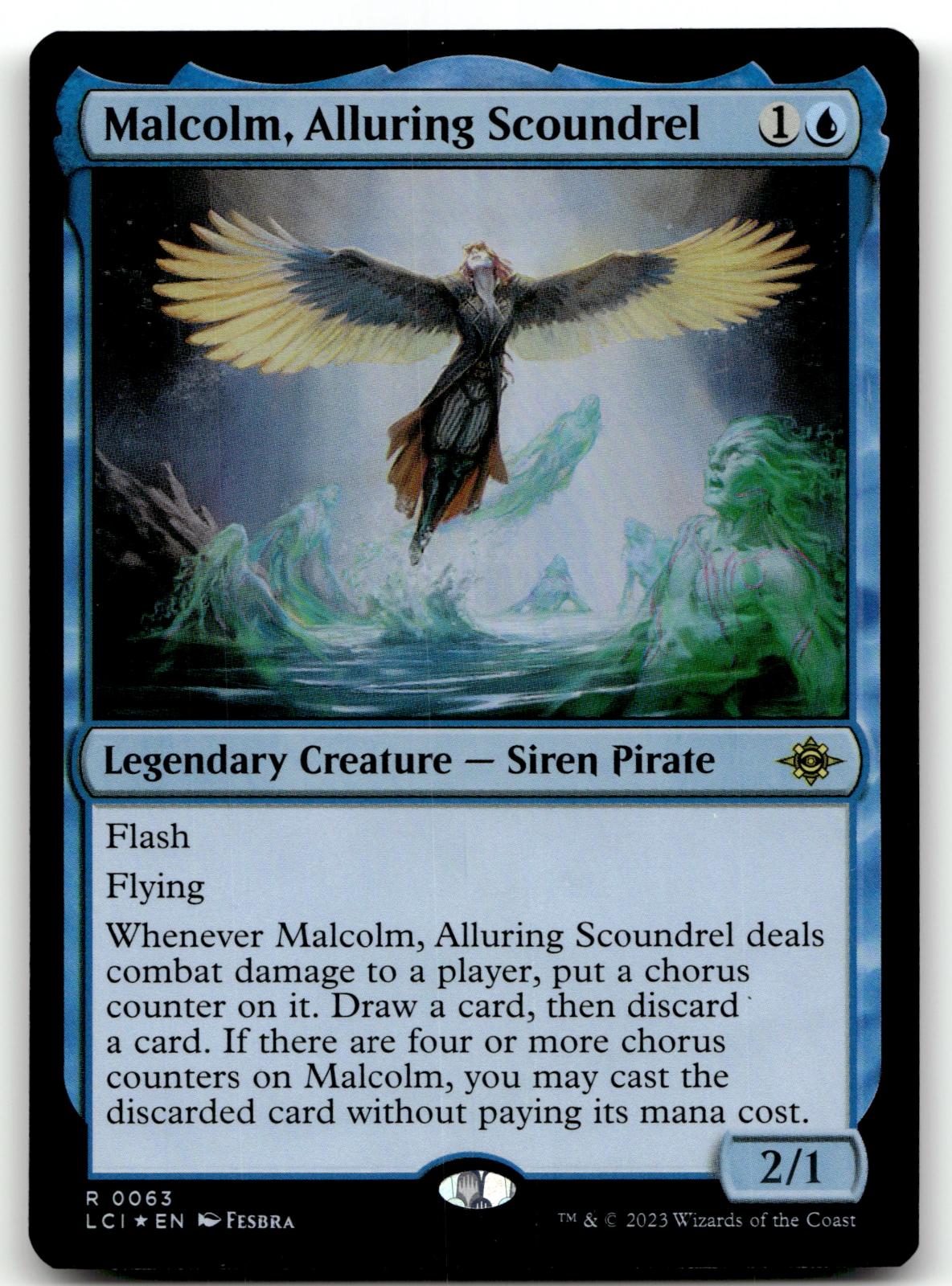 Malcolm, Alluring Scoundrel 63 The Lost Caverns of Ixalan Magic: The Gathering Foil NM