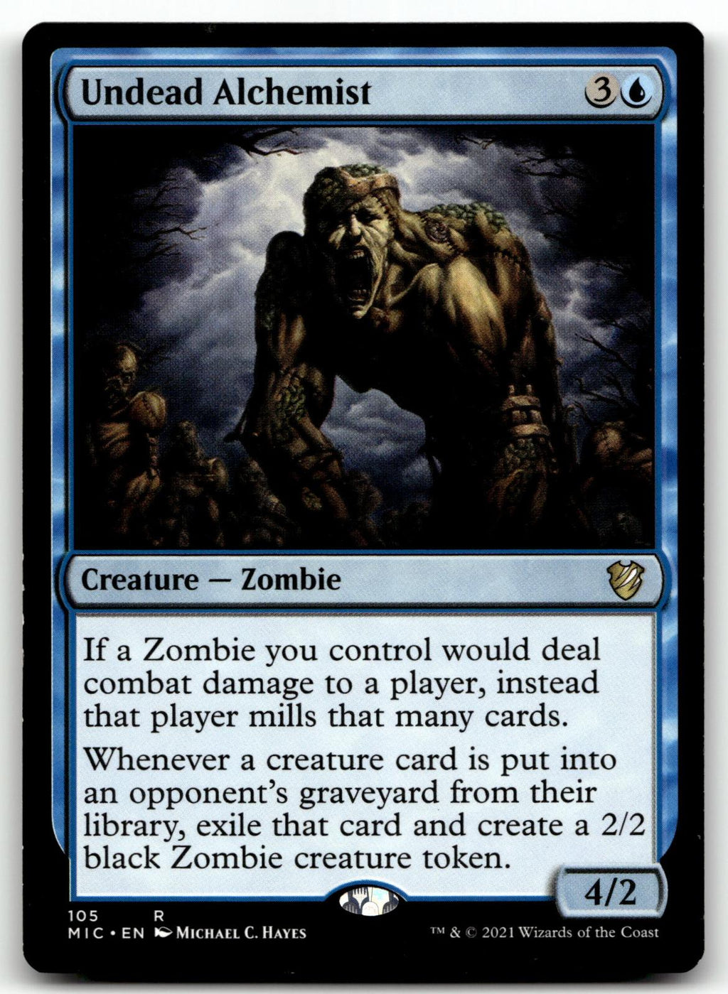 Undead Alchemist 105 Commander: Innistrad: Midnight Hunt Magic: The Gathering NM