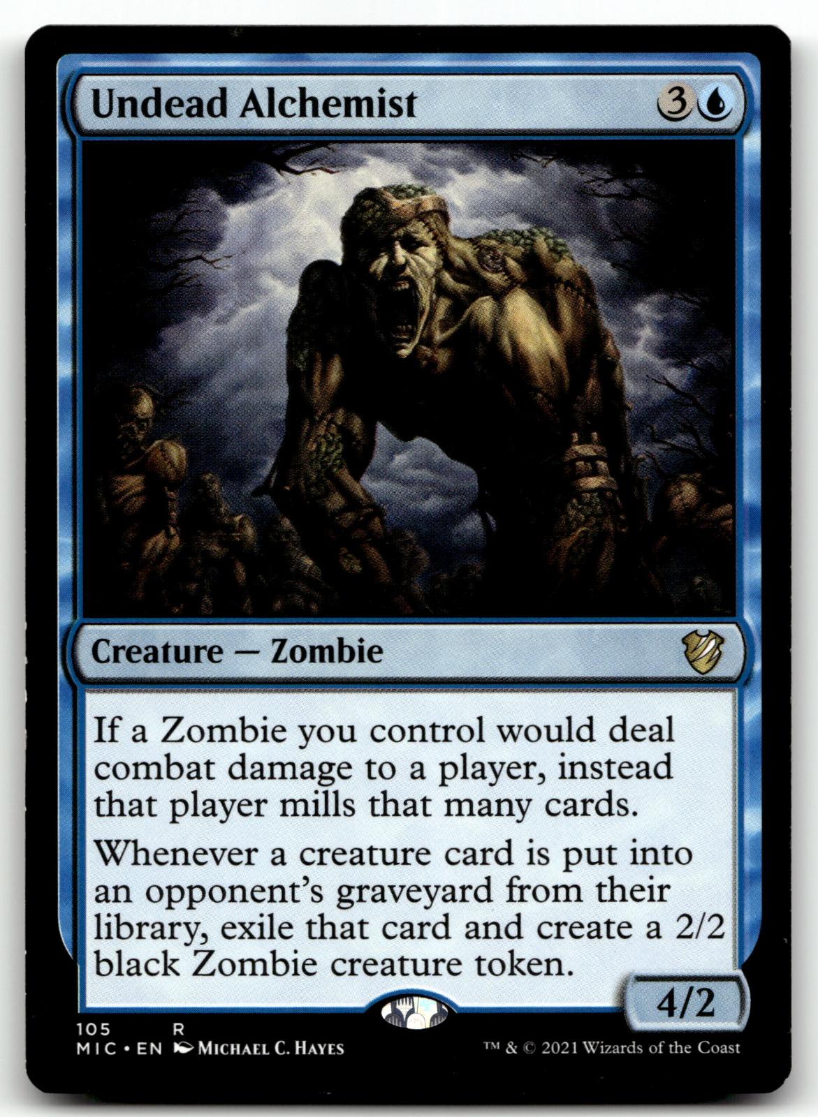 Undead Alchemist 105 Commander: Innistrad: Midnight Hunt Magic: The Gathering NM