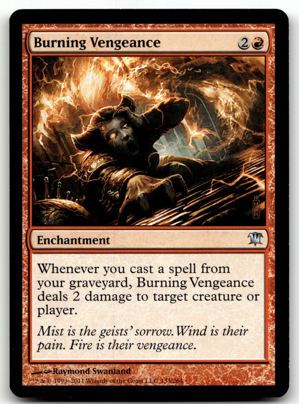 Burning Vengeance 133 Uncommon Innistrad Magic: The Gathering Near Mint