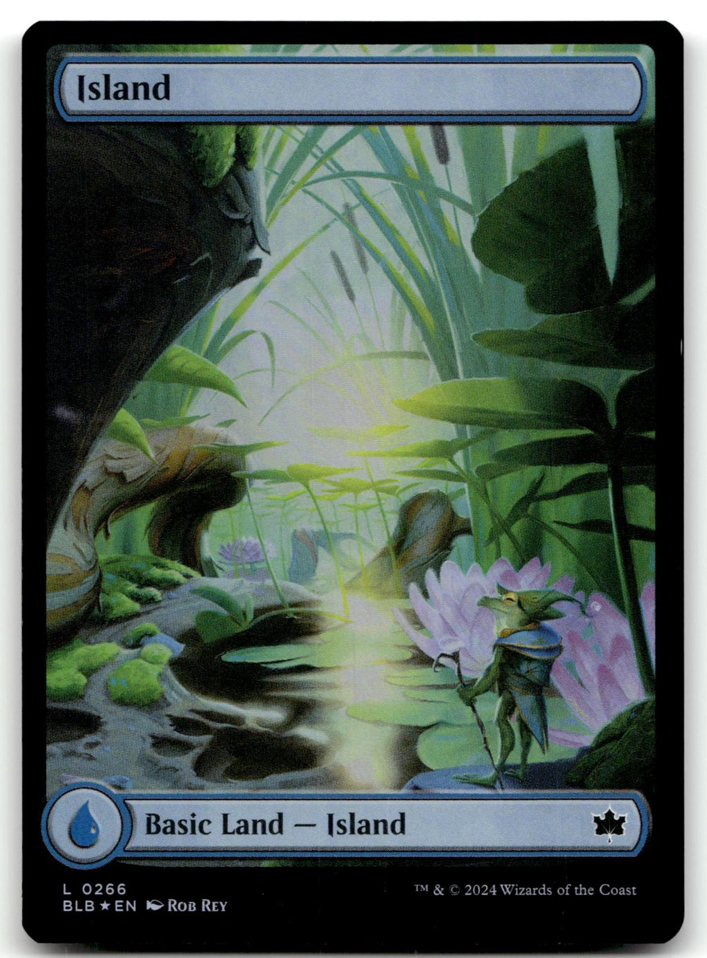Island (0266) 266 Land Bloomburrow Magic: The Gathering Foil Near Mint