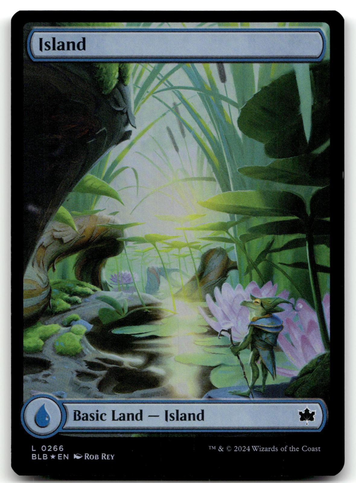 Island (0266) 266 Land Bloomburrow Magic: The Gathering Foil Near Mint