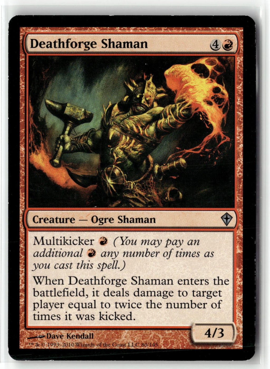 Deathforge Shaman 80 Uncommon Worldwake Magic: The Gathering Near Mint