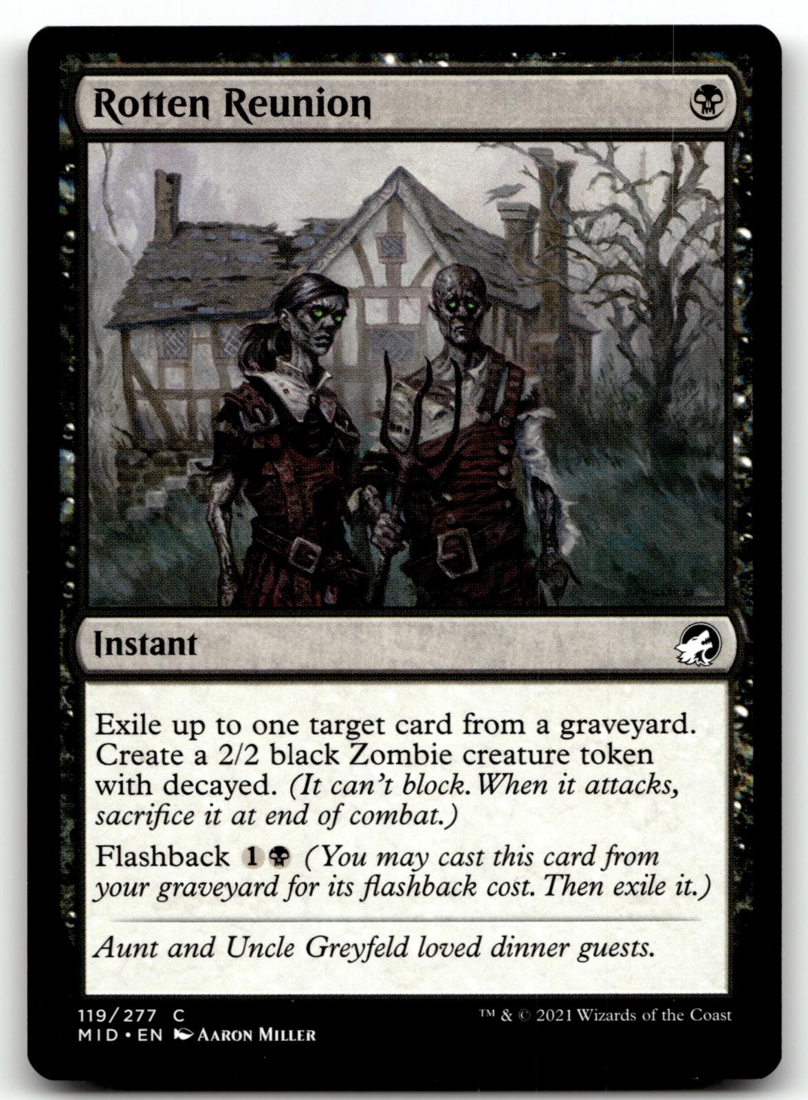 Rotten Reunion 119 Common Innistrad: Midnight Hunt Magic: The Gathering NM