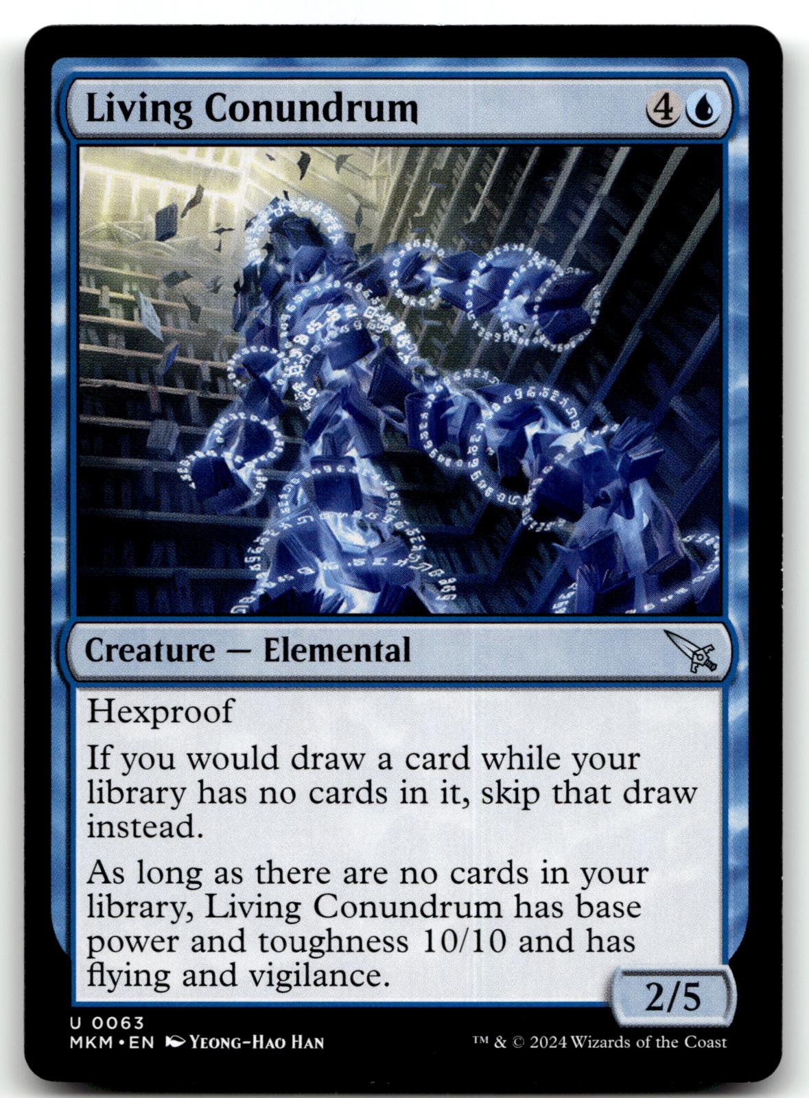 Living Conundrum 63 Uncommon Murders at Karlov Manor Magic: The Gathering NM