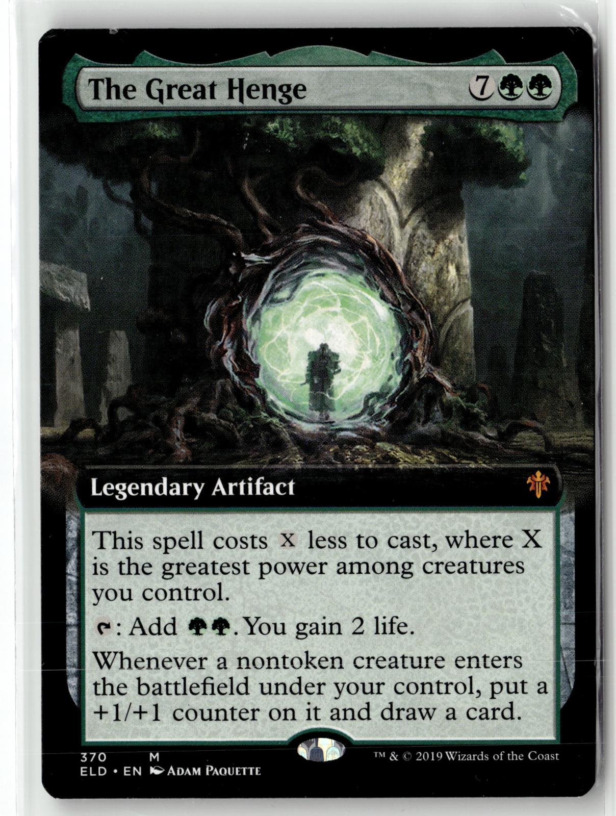 The Great Henge (Extended Art) 370 Throne of Eldraine Magic: The Gathering NM