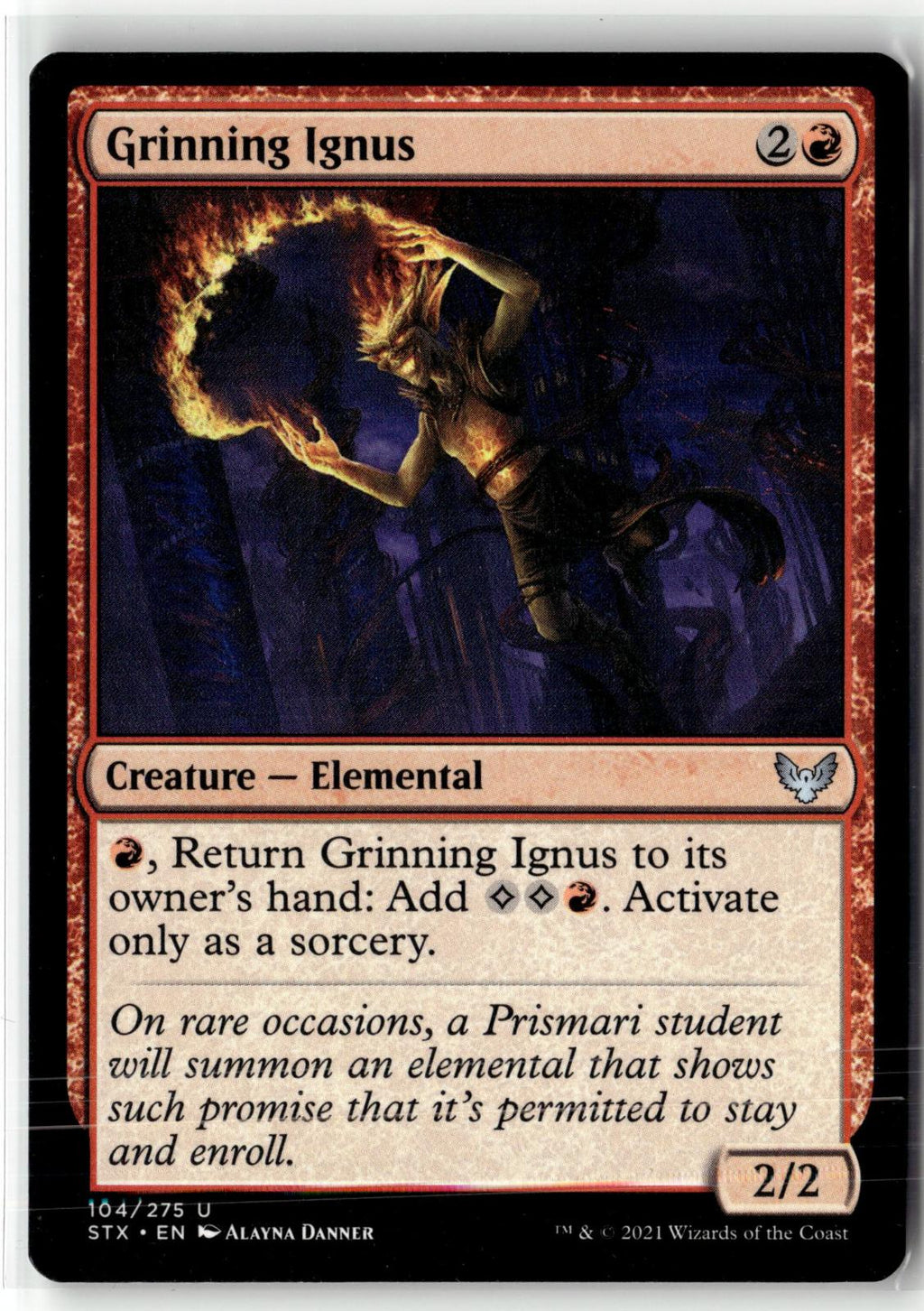 Grinning Ignus 104 Uncommon Strixhaven: School of Mages Magic: The Gathering NM