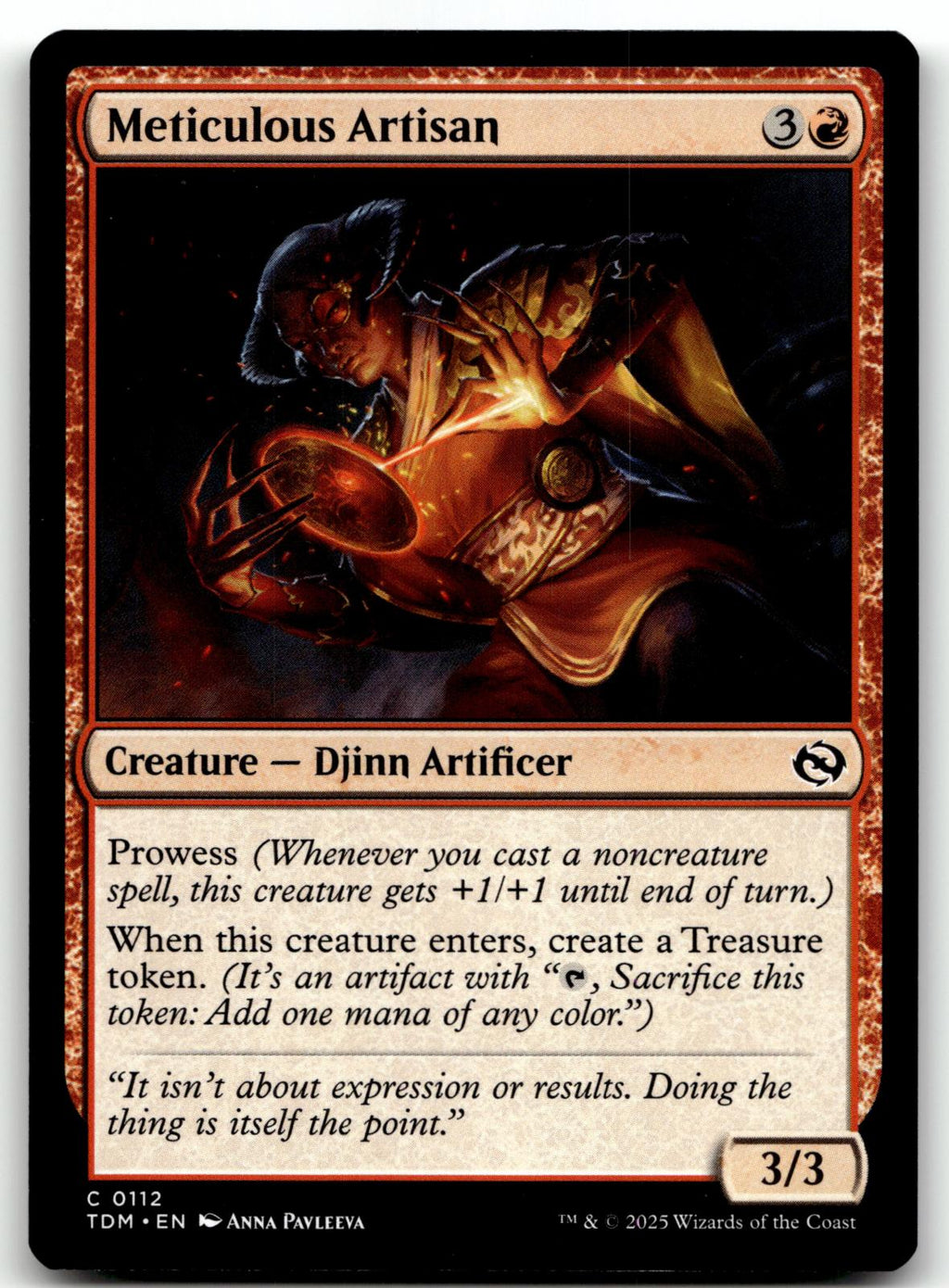 Meticulous Artisan 112 Common Tarkir: Dragonstorm Magic: The Gathering Near Mint