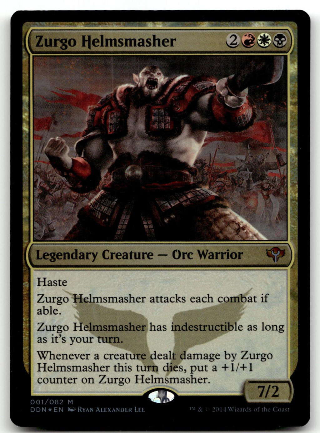 Zurgo Helmsmasher 1 Duel Decks: Speed vs. Cunning Magic: The Gathering Foil NM