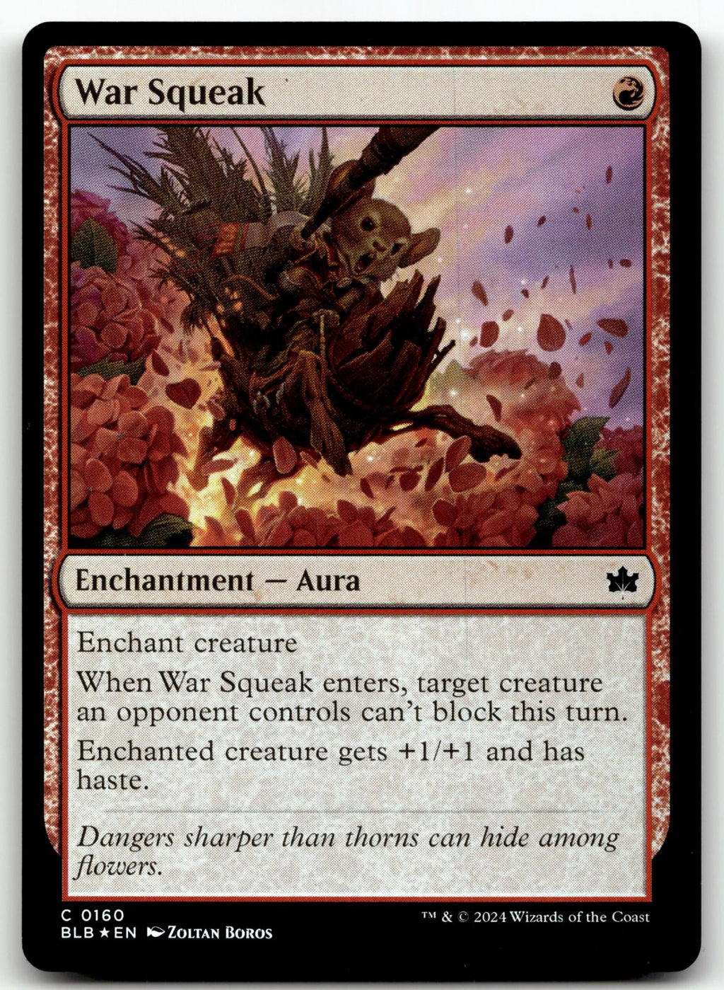 War Squeak 160 Common Bloomburrow Magic: The Gathering Foil Near Mint