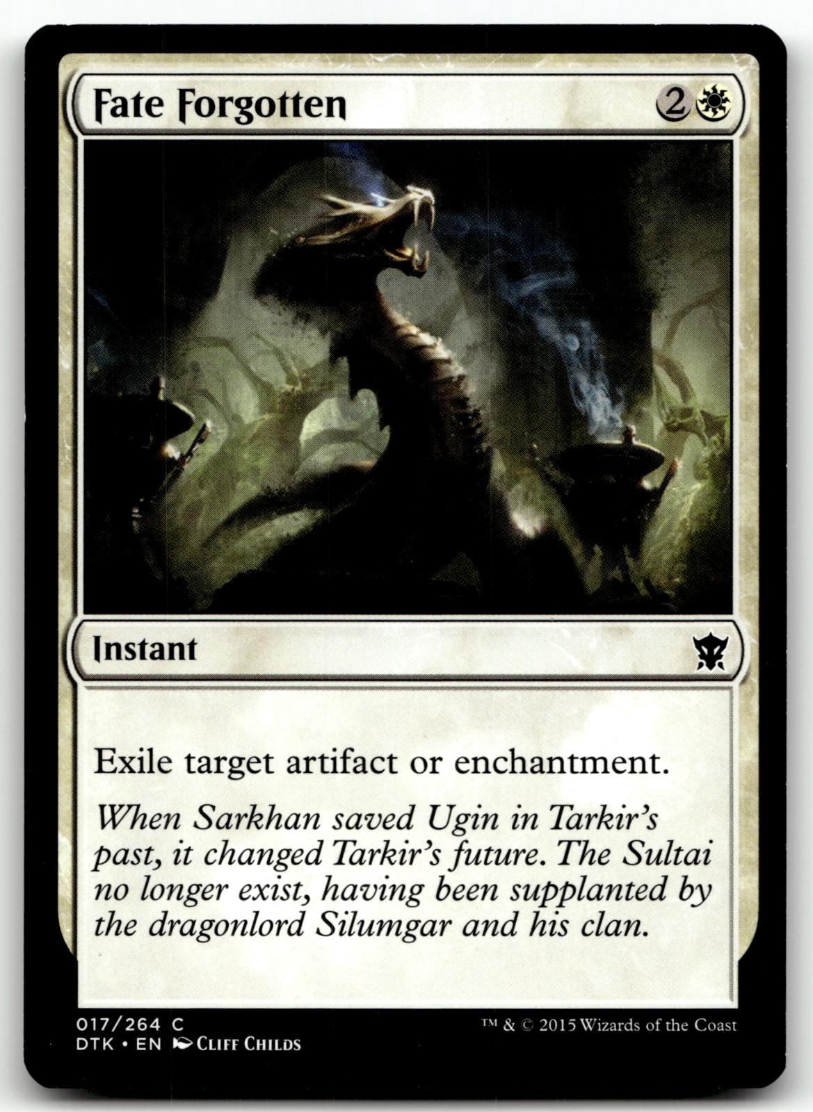 Fate Forgotten 17 Common Dragons of Tarkir Magic: The Gathering Near Mint