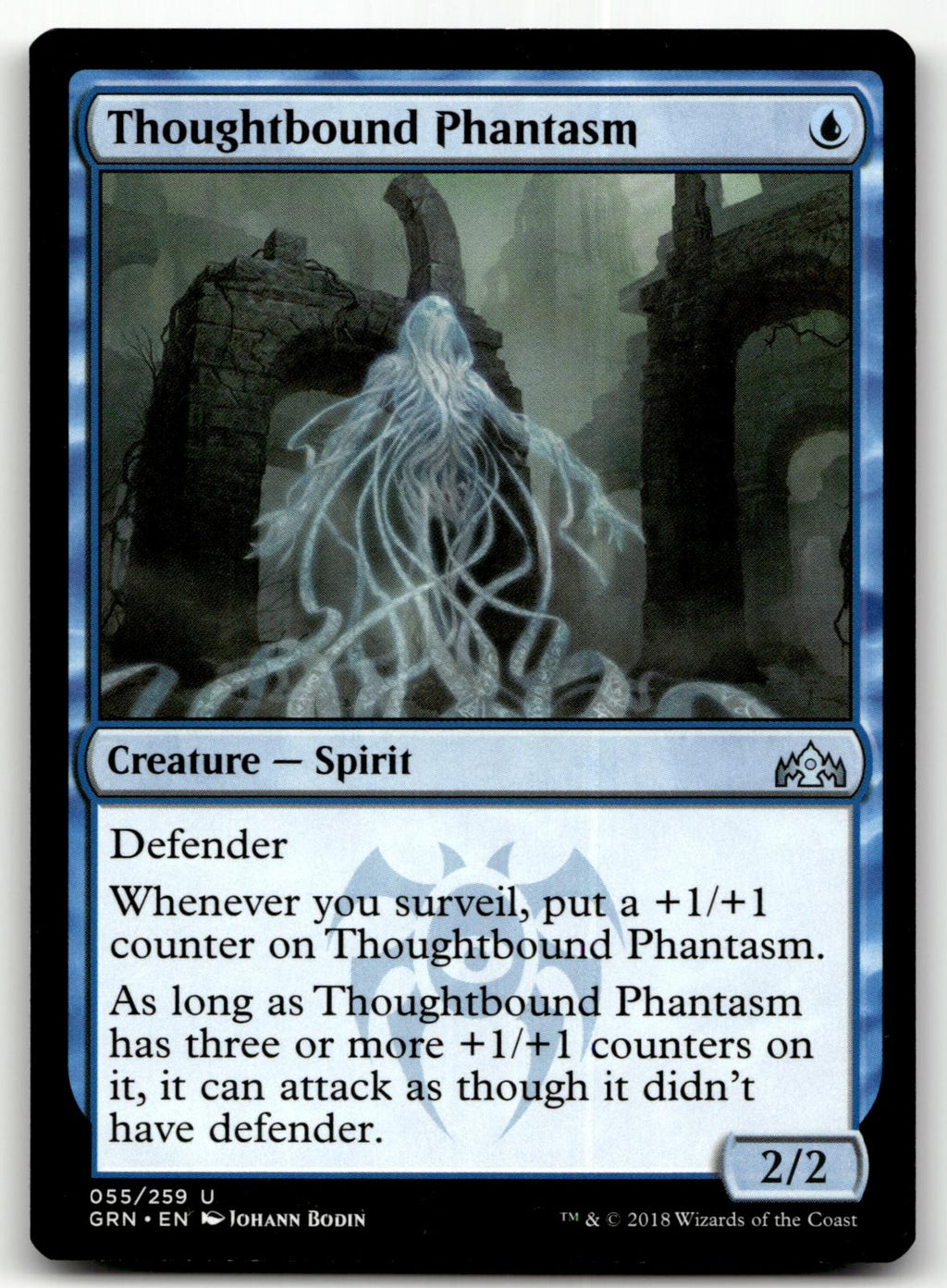 Thoughtbound Phantasm 55 Uncommon Guilds of Ravnica Magic: The Gathering NM