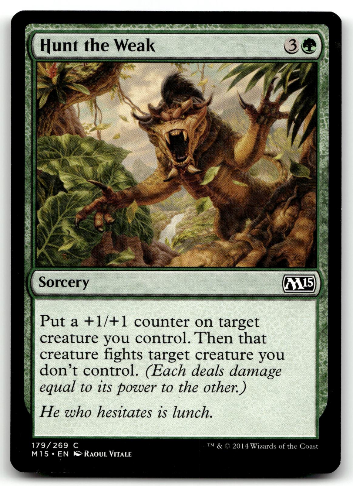 Hunt the Weak 179 Common Magic 2015 (M15) Magic: The Gathering Near Mint