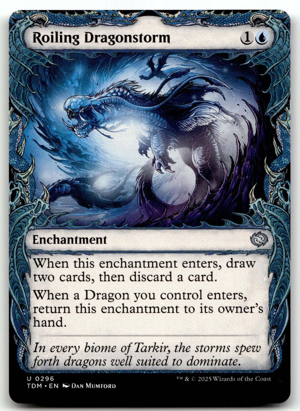 Roiling Dragonstorm (Showcase) 296 Tarkir: Dragonstorm Magic: The Gathering NM