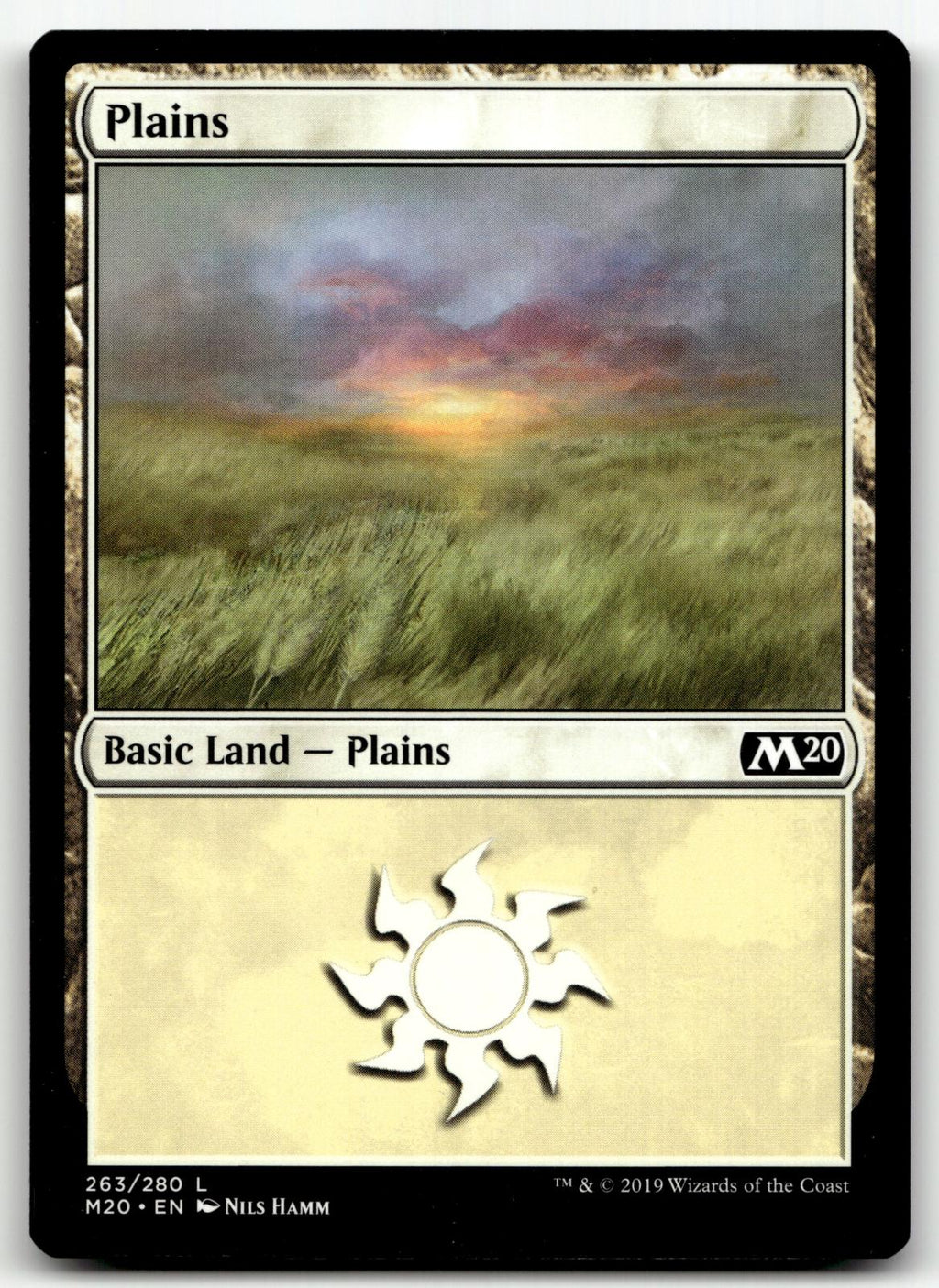 Plains (263) 263 Land Core Set 2020 Magic: The Gathering Near Mint