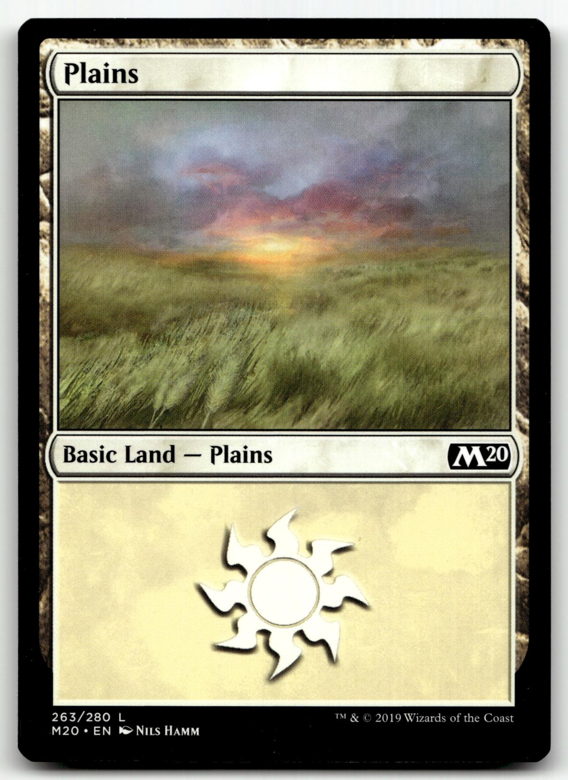 Plains (263) 263 Land Core Set 2020 Magic: The Gathering Near Mint