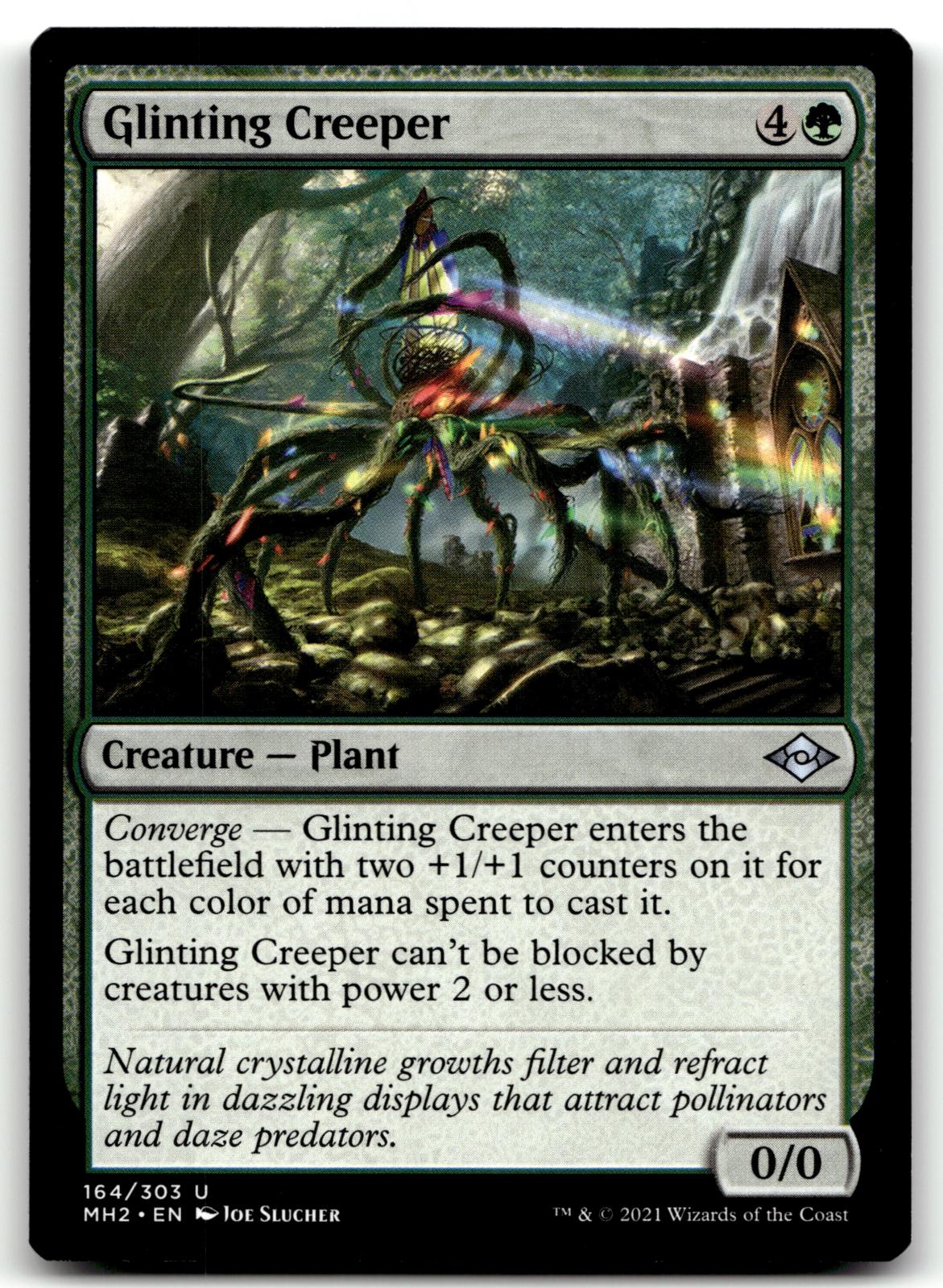 Glinting Creeper 164 Uncommon Modern Horizons 2 Magic: The Gathering Near Mint