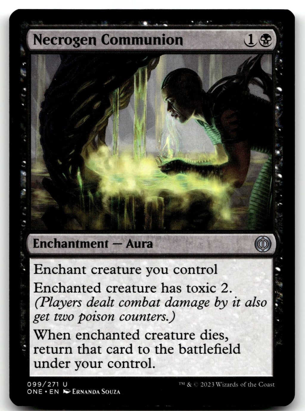 Necrogen Communion 99 Uncommon Phyrexia: All Will Be One Magic: The Gathering NM