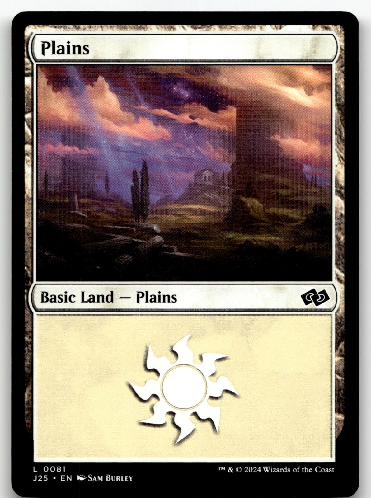 Plains (0081) 81 Land Foundations Jumpstart Magic: The Gathering Near Mint