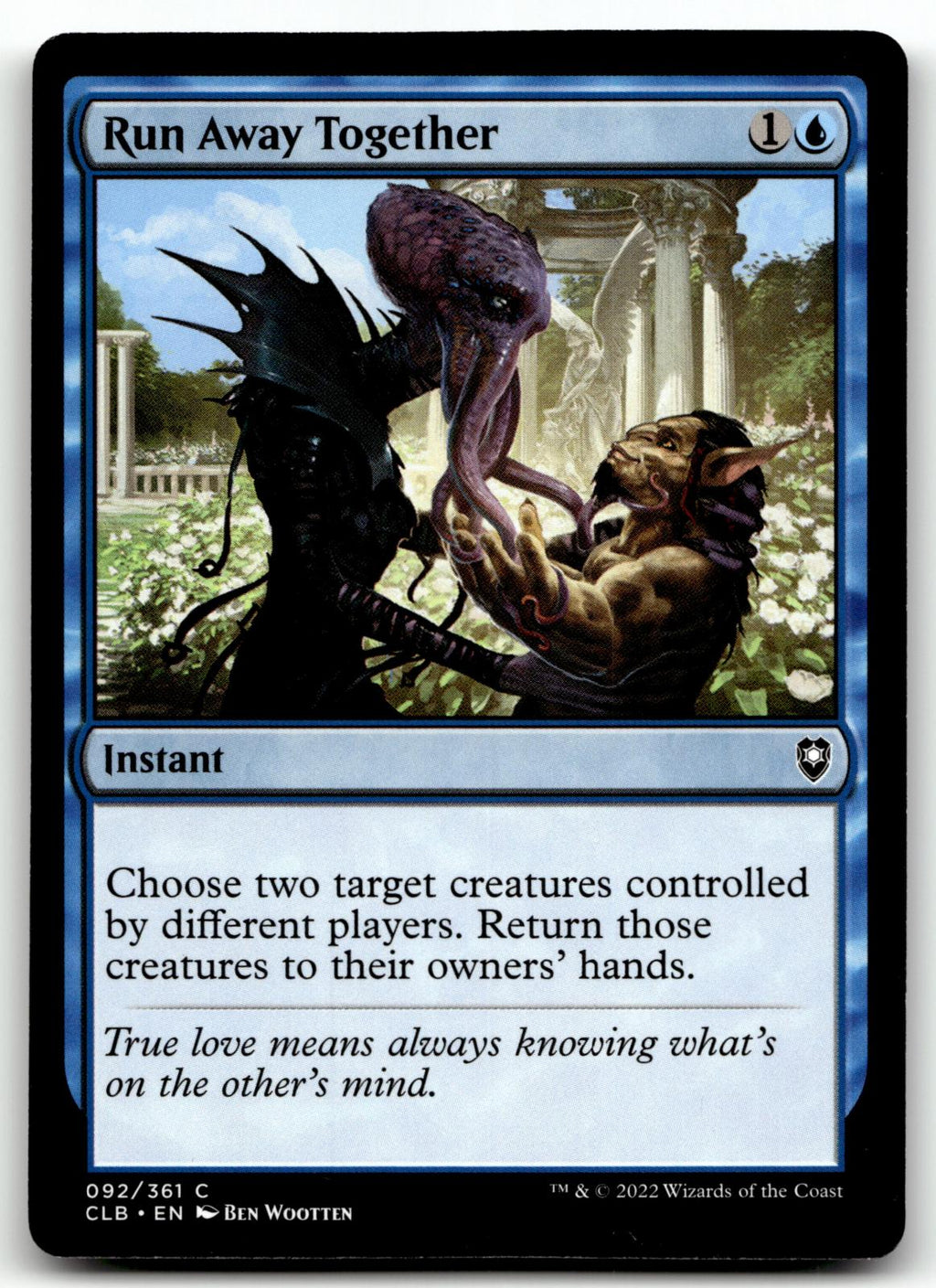 Run Away Together 92 Commander Legends: Battle for Baldur's Gate Magic: The Gathering NM
