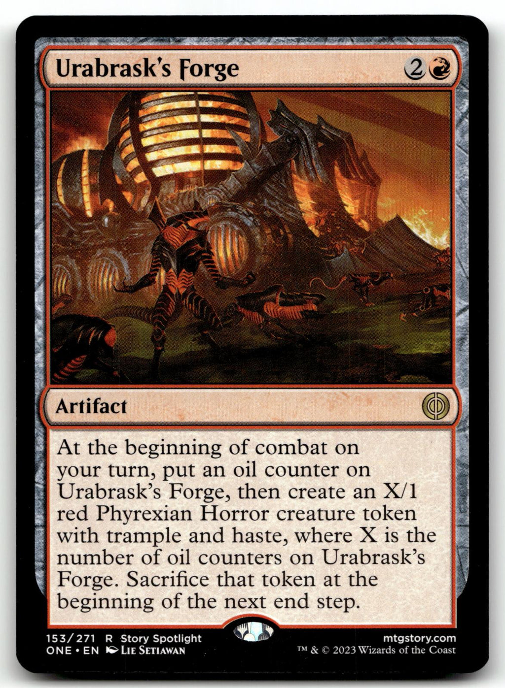 Urabrask's Forge 153 Rare Phyrexia: All Will Be One Magic: The Gathering NM