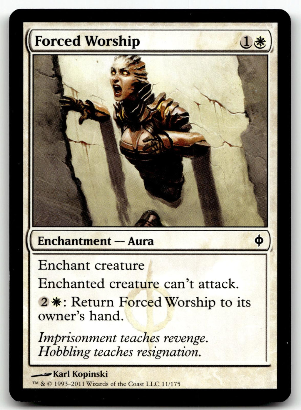 Forced Worship 11 Common New Phyrexia Magic: The Gathering Near Mint