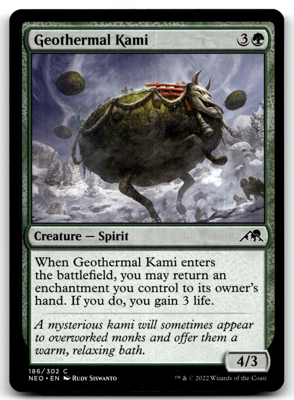 Geothermal Kami 186 Common Kamigawa: Neon Dynasty Magic: The Gathering Near Mint