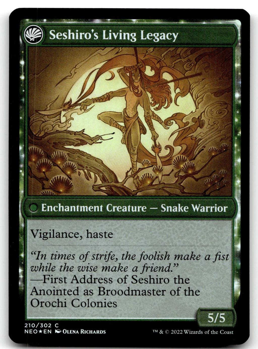 Tales of Master Seshiro 210 Kamigawa: Neon Dynasty Magic: The Gathering Foil NM